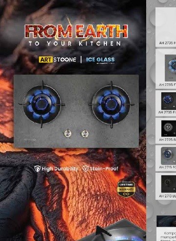 Artugo Kompor Gas Art Stone